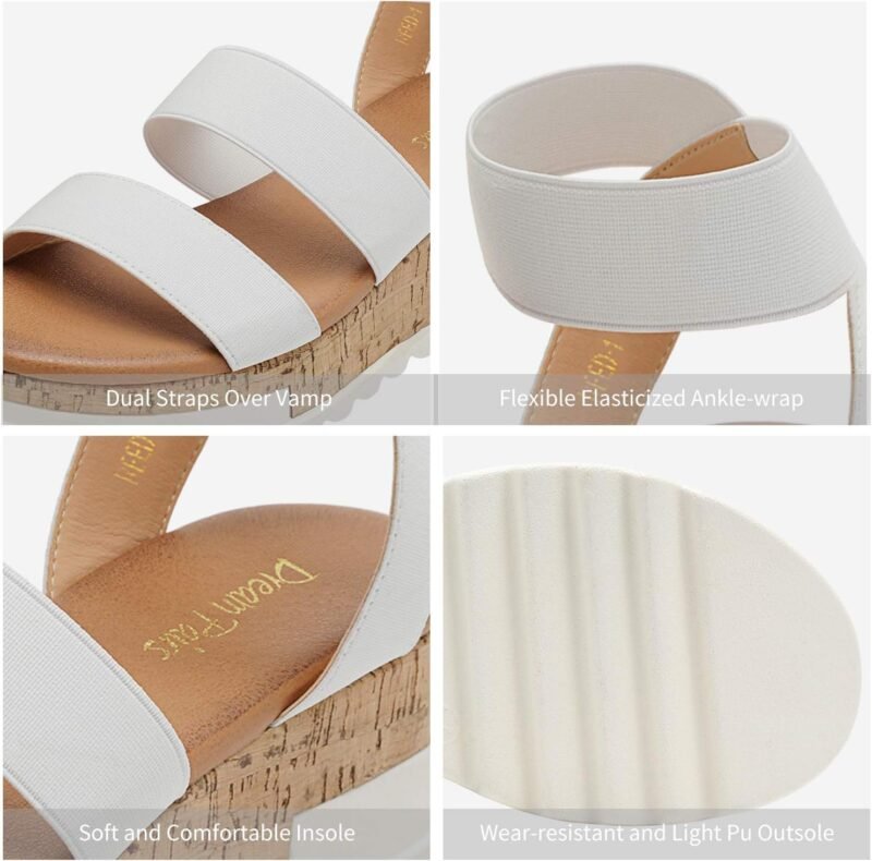 DREAM PAIRS Women's Open Toe Casual Platform Sandals - Image 3
