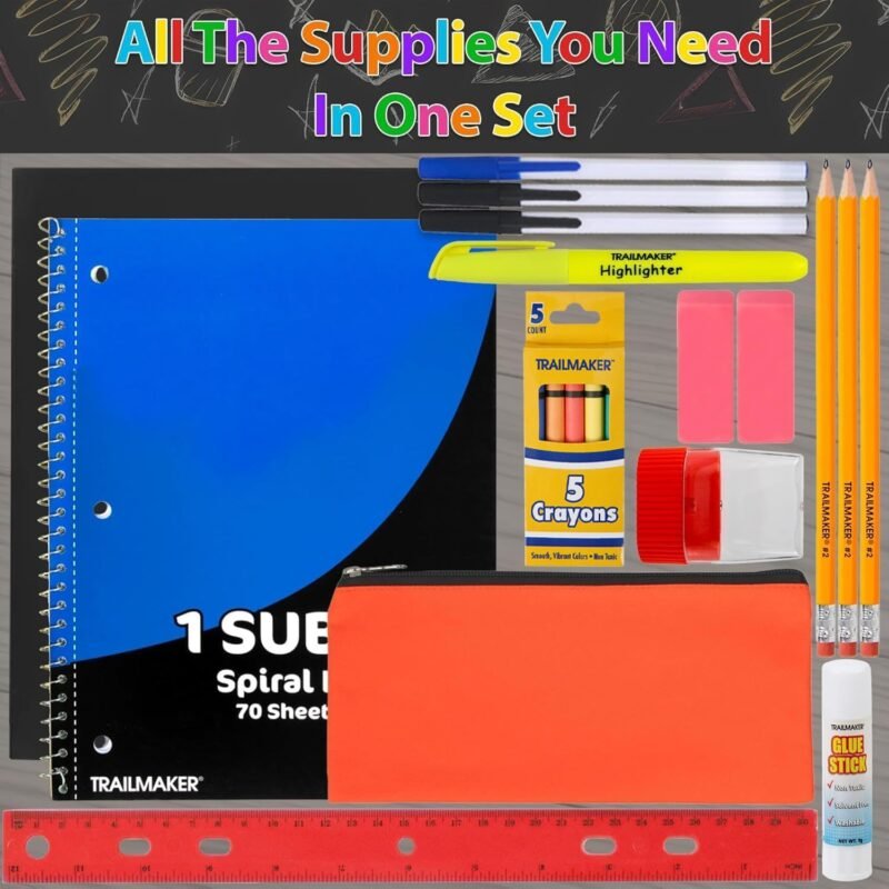 20 Piece School Supplies Pack for K-12 Back to School Supplies Bundle for School Students, Boys and Girls - Image 4