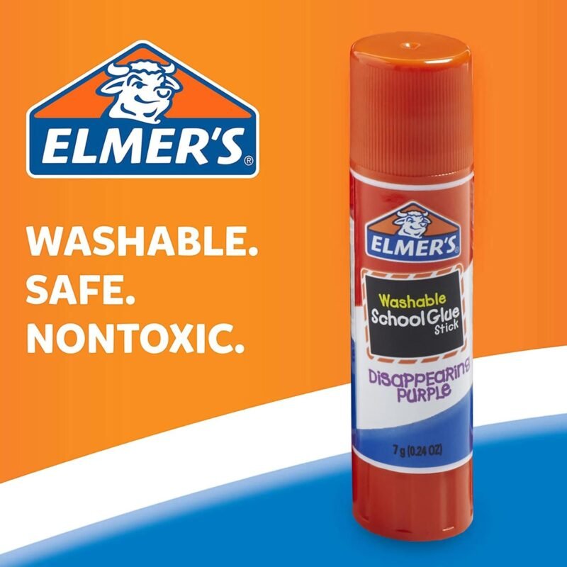 Elmer's Disappearing Purple School Glue Sticks, 0.24 oz Each, 4 Sticks per Pack (E543) - Image 2