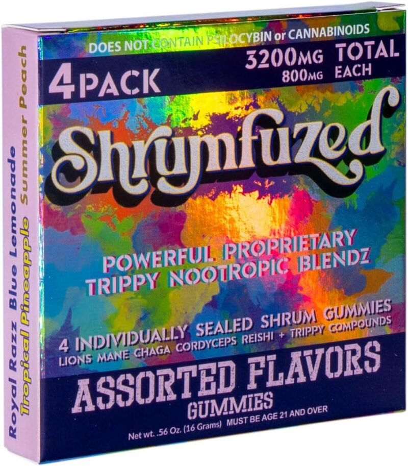 Proprietary Nootropic Gummy 8000mg - Lion's Mane, Reishi, Chaga, and Cordycep Nootropic Tripee Mushroom Blend (4, Assorted) - Image 2