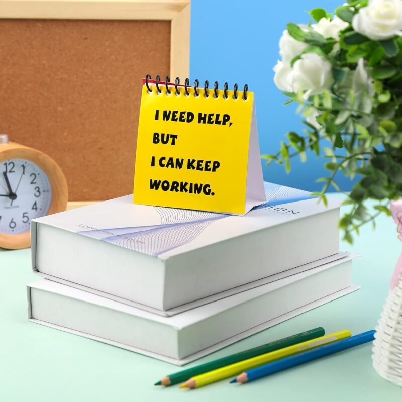 Jutom 24 Pcs I Need Help Mini Flip Chart for Teacher Need Classroom Management Tools Teacher Incentives Self Assessment Cards for Kids Toddlers Students Behavior School Supplies - Image 6