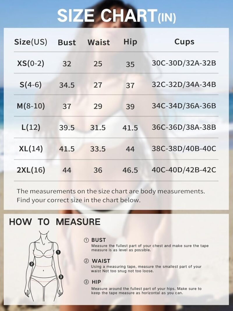 ZAFUL Women's Ribbed Underwire Bikini Set High Cut Colorblock V Notch Swimwear Printed High Leg Swimsuit - Image 6