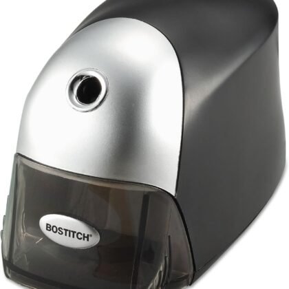 Stanley Bostitch Heavy Duty 1-Hole Electric Pencil Sharpener with Auto Stop Mechanism (EPS8HD-BLK)