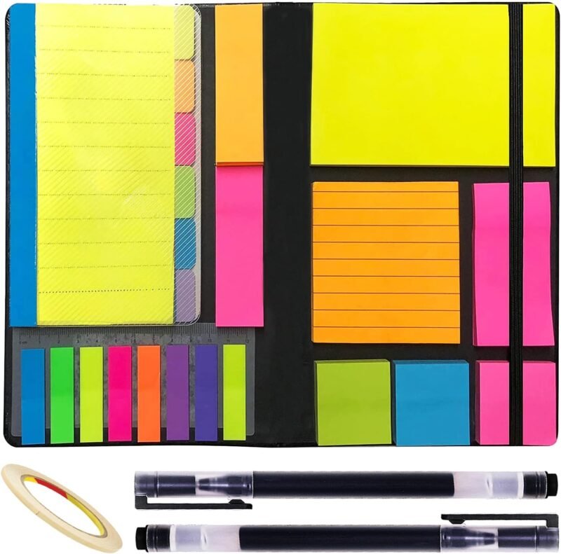 Sticky Notes Set 710 Pack, Divider Sticky Notes Tabs, Office Supplies, Planner Sticky Note Dividers Tabs, Book Notes, Back to School Supplies (710pcs)