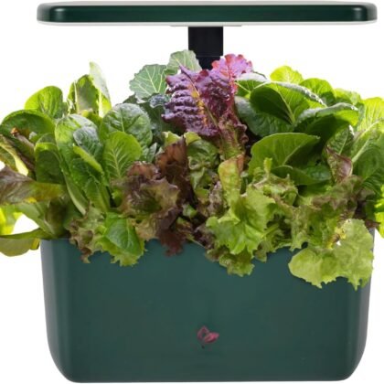 AeroGarden Harvest 2.0, Indoor Garden Hydroponic System with LED Grow Light, Holds up to 6 AeroGarden Pods, Green