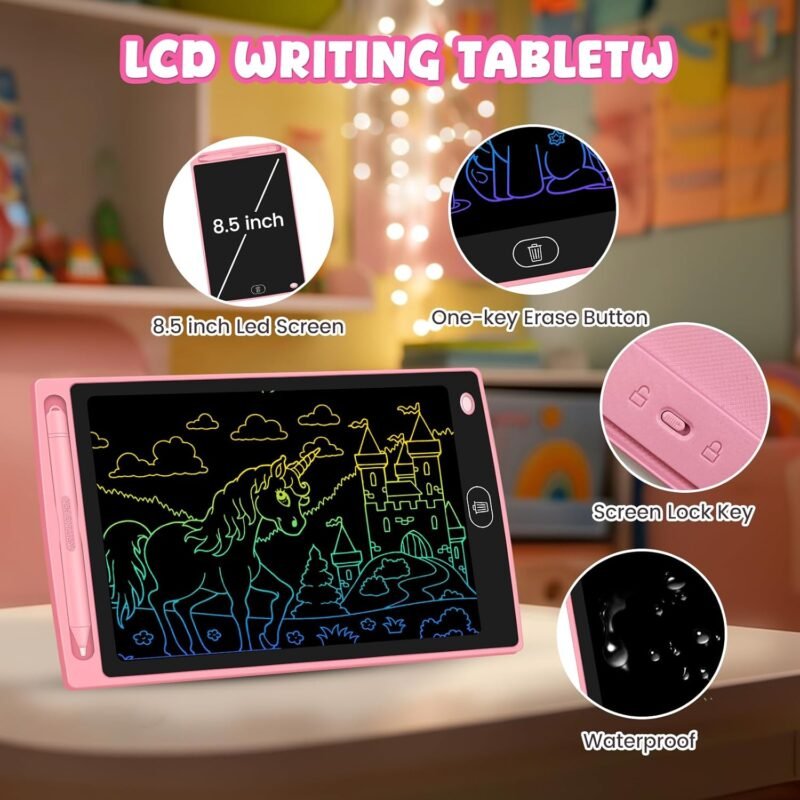 20 Pack LCD Writing Tablet for Kids - Erasable and Reusable Toddler Doodle Board in 8.5 inch, Ideal Drawing Pad for Learning Toy for Ages 3-8, Gift for Girls Boys (20 Pack) - Image 5