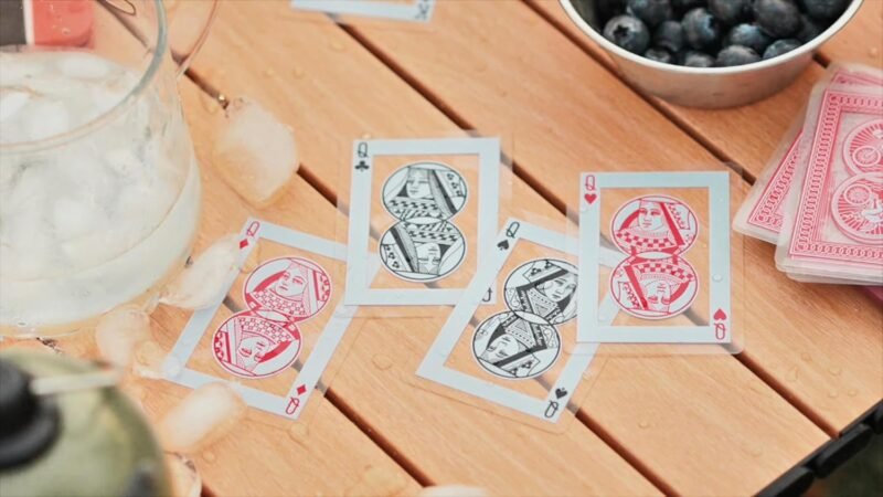 Bicycle Waterproof Red Playing Cards, Clear Plastic Playing Cards, Made from 30% Recycled Plastic, Perfect for Pool Games, Beach Trip, or Party Games - Image 7