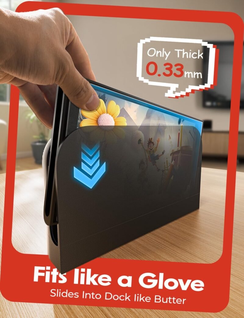 LISEN for Nintendo Switch 2 Screen Protector [2025 Upgrade] (ANTI-GLARE & Auto Alignment Kit) Screen Protector Switch2 Tempered Glass [Longest Durable] Full Coverage switch 2 pre order accessories, 2 Pack - Image 5