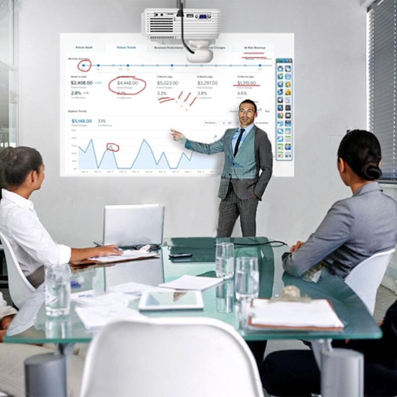 Portable Interactive Whiteboard System – Smart Whiteboard with Electronic Pen, Compatible with Long Focus Projection, for Home Office Classroom and Presentation, Only for Windows - Image 5