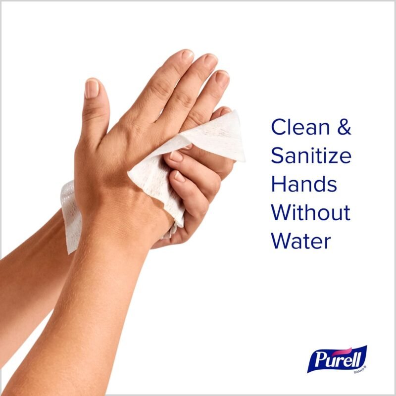 PURELL Cottony Soft Hand Sanitizing Wipes, Clean Scent, 24 Individually Wrapped Wipes (Pack of 4 Boxes) – 9029-04-CMR - Image 3