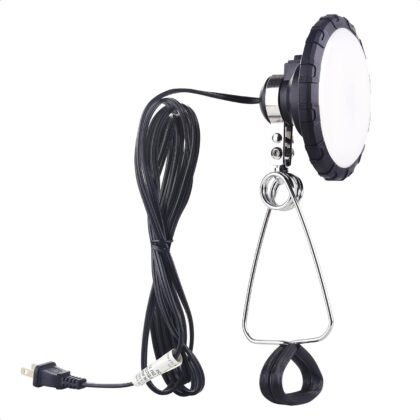 [ETL Certified] Cable Matters Portable LED Clamp Light for Workshop, Clamp On Light (LED Clamp Work Light) with 6 feet Cord, 800 Lumens, 9.5Watts, 5000K Daylight