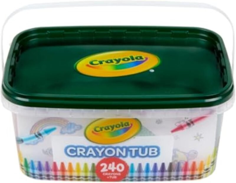 Crayola Crayon Tub (240ct), Bulk Crayon Set for Toddlers, Kindergarten Classroom Must Haves for Teachers, Back to School Art Supplies, 3+ [Amazon Exclusive] - Image 3