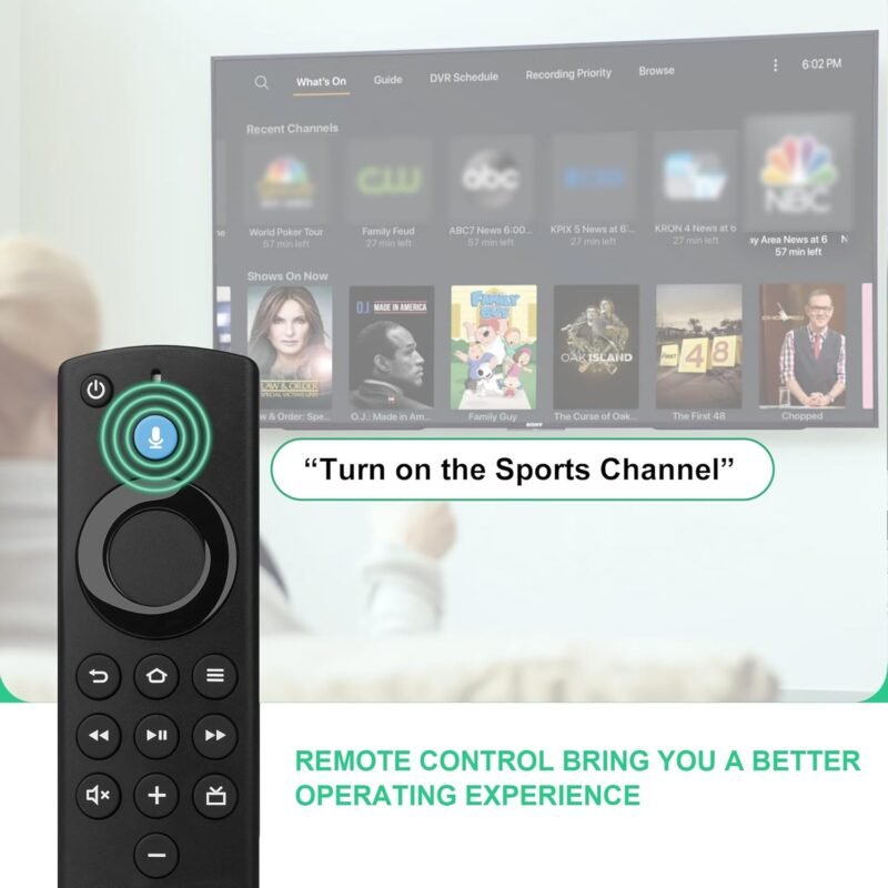 Replacement Voice Remote 3rd Gen,Compatible with AMZ Smart TV (Stick/4K/4K Max/Lite/Cube),for Insignia-Toshiba-Pioneer Smart TV - Image 3
