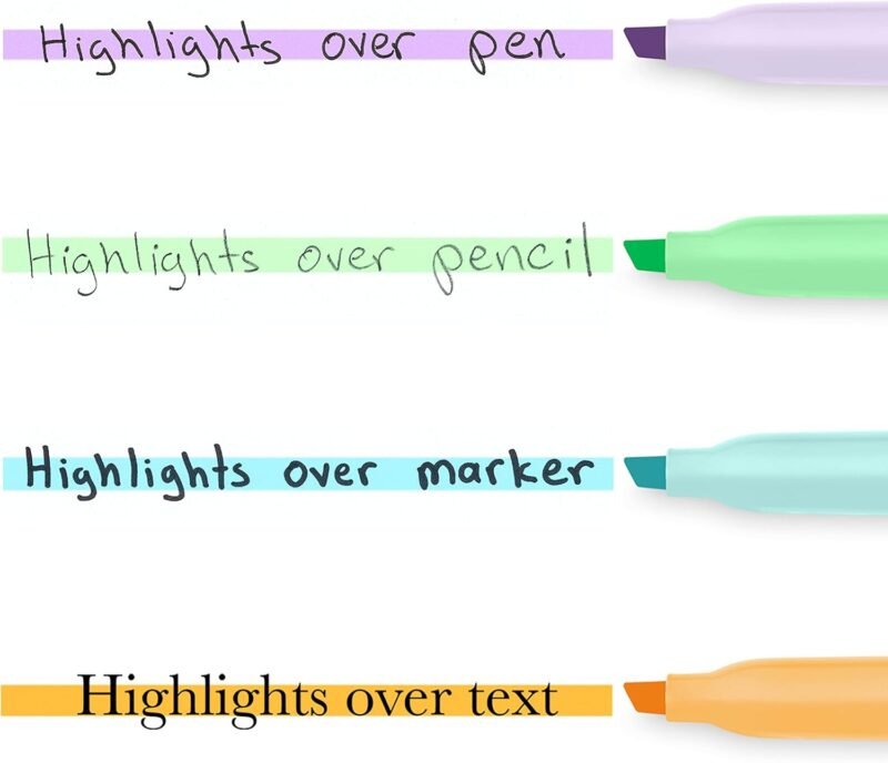 Sharpie Pocket Highlighters, Mild Pastel Colors, Assorted, Chisel Tip, 12 Count - School, Home, and Office Use, Teacher Supplies - Image 6