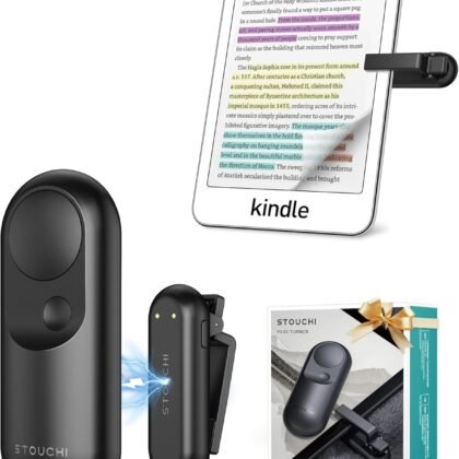 [#1 Magnetic Tech] Remote Control Page Turner for Kindle Paperwhite with Wrist Strap, 2-in-1 Kindle Accessories for iPhone, iPad, Camera Video Record & Shutter Selfie,Ideal Valentine’s Gift