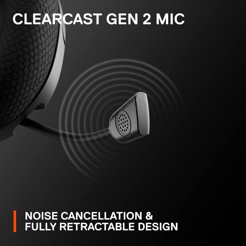 SteelSeries Arctis Nova 1 Multi-System Gaming Headset — Hi-Fi Drivers — 360° Spatial Audio — Comfort Design — Durable — Ultra Lightweight — Noise-Cancelling Mic — PC, PS5/PS4, Switch, Xbox - Black - Image 8