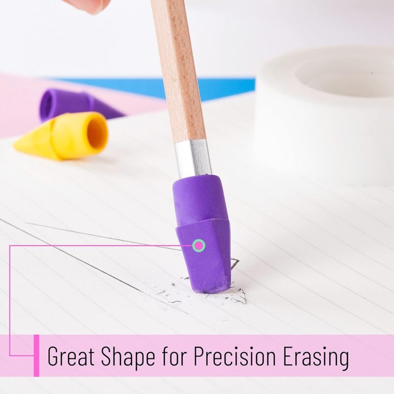 Mr. Pen Erasers for Pencils, 120 Pack, Pencil Top Erasers, Eraser Caps, Kids, Cap Tops, Topper Erasers. Ereaser - Image 5