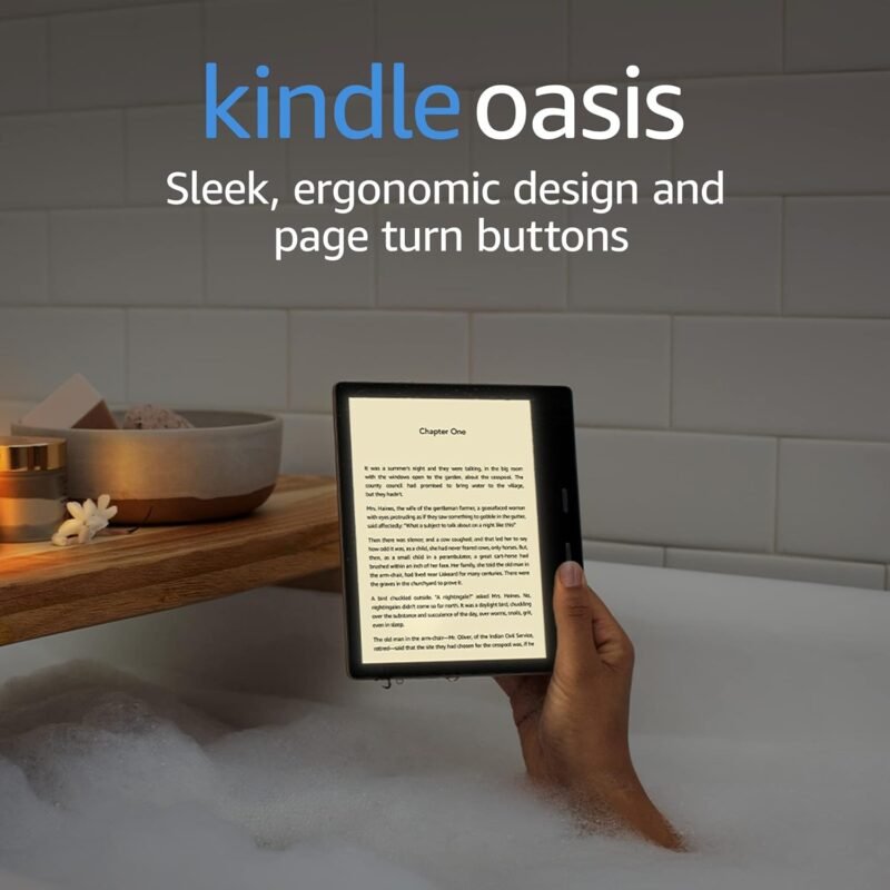 International Version – AT&T – Kindle Oasis – With 7” display and page turn buttons - 32 GB, Graphite - Free 4G LTE + Wi-Fi