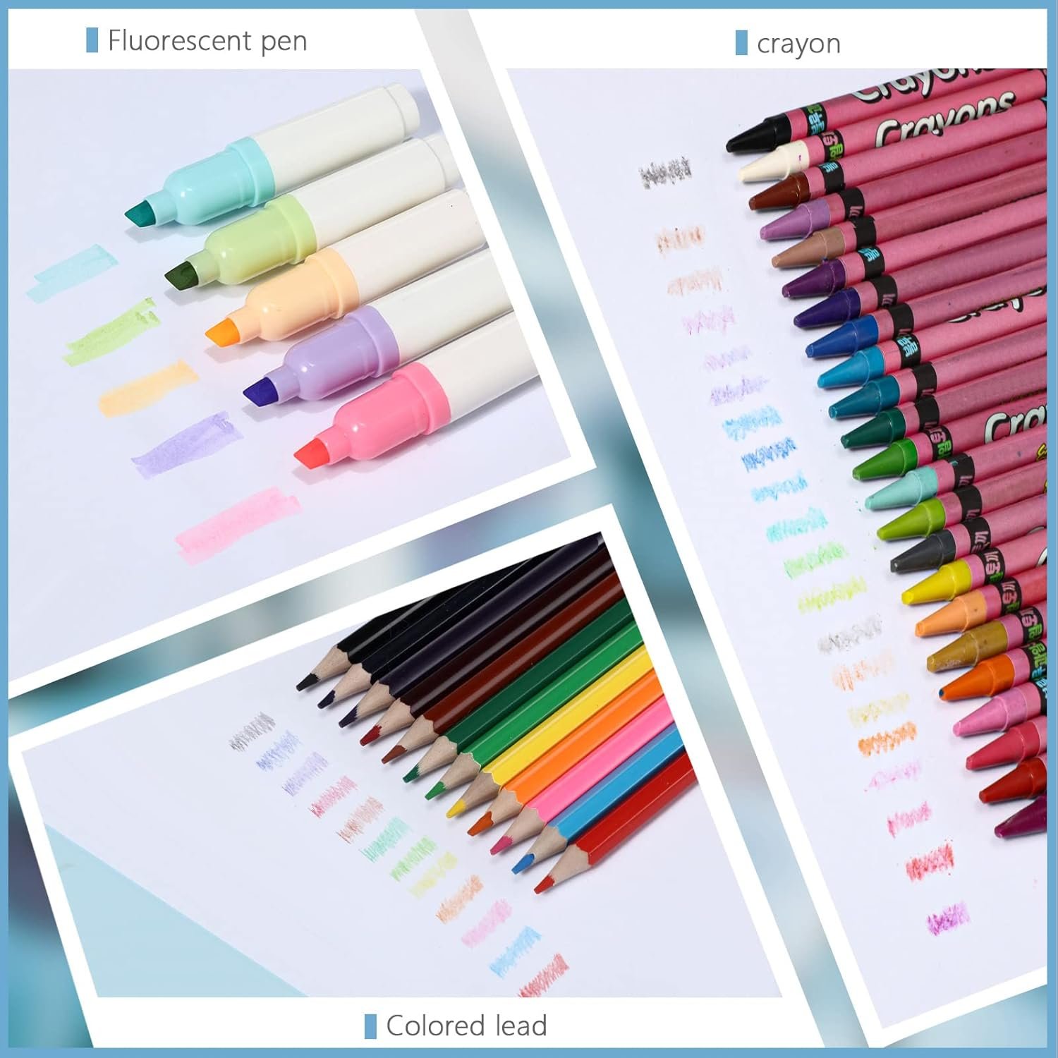 Sabary 58 Pcs Back to School Supply Bundle Kit for Girls Grades K-12, Essentials Box of Supplies Bundle, School Classroom Essentials Include Folders Notebook Pencil Pen Ruler Scissor and More(Pink) - Image 4