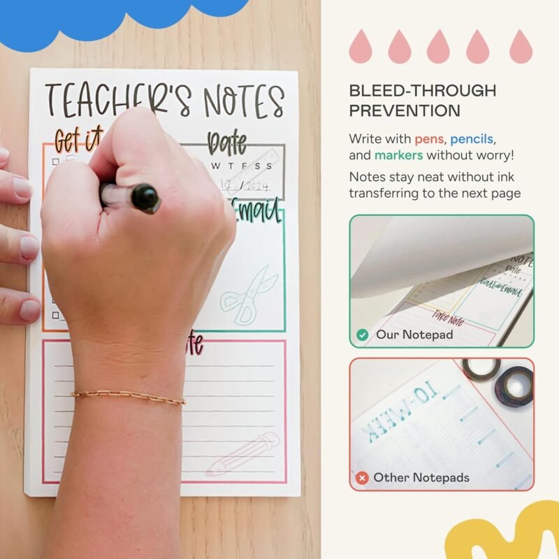Tiny Expressions Teacher Notepad - To Do List Note Pad - Stationary Must Haves for Elementary and Middle School - Teacher Appreciation Gifts - Image 6