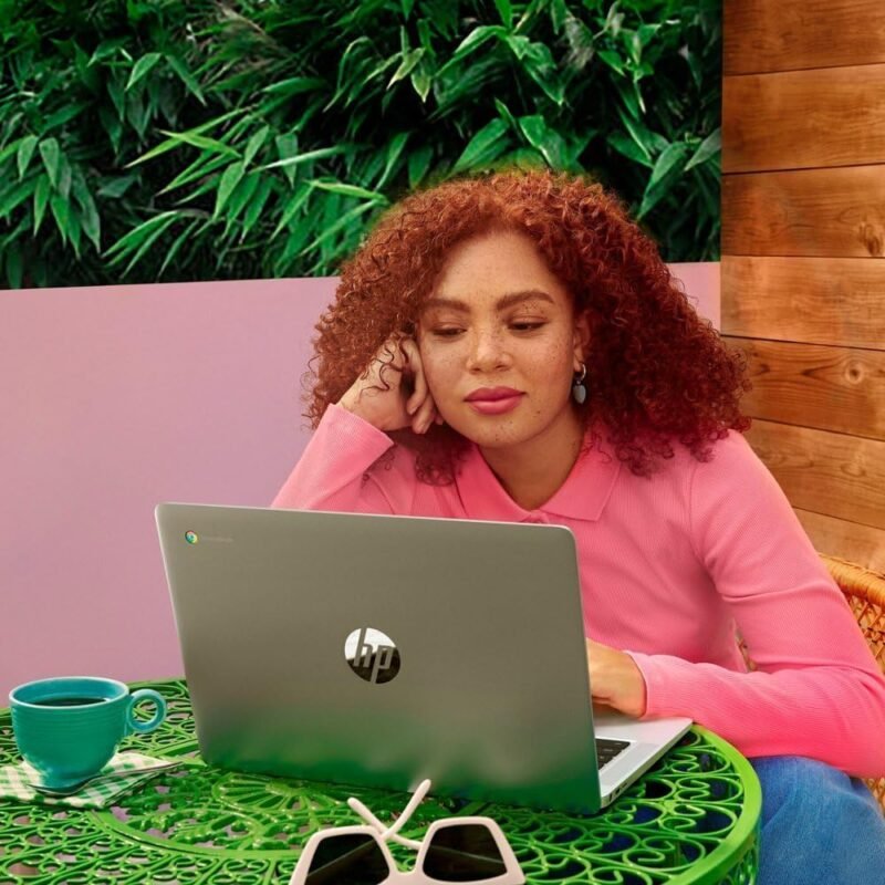 HP 14" HD Chromebook Laptop for Students, Intel Quad-Core N4120(> N4020), 4GB RAM, 64GB eMMC, WiFi, Webcam, HDMI, USB-A&C, 14 Hours Battery life, ZOOM, Chrome OS, CUE Accessories - Image 8