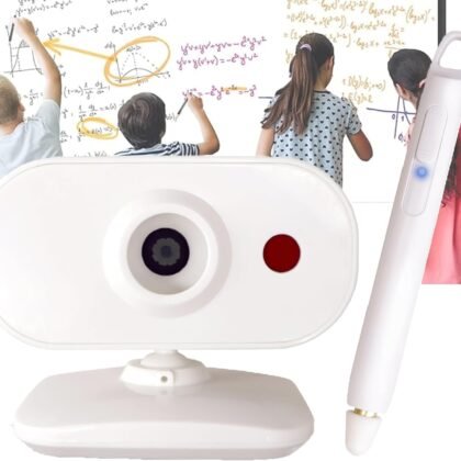 Portable Interactive Whiteboard System – Smart Whiteboard with Electronic Pen, Compatible with Long Focus Projection, for Home Office Classroom and Presentation, Only for Windows