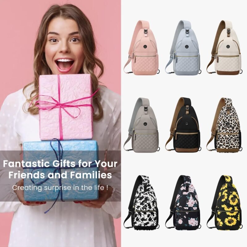 Small Crossbody Purses Bags for Women Men Travel, Chest Sling Bag Women Casual Cross Body Bag for Woman Sling Backpack - Image 6