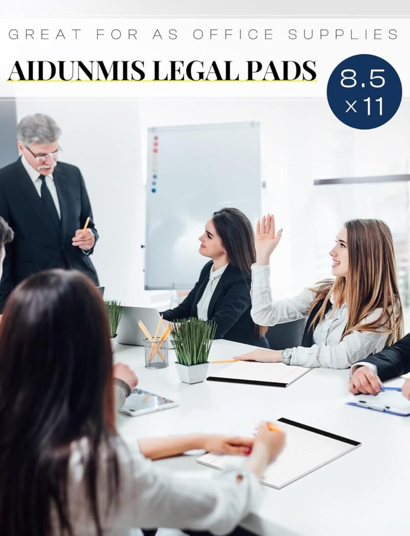 Legal Pads 8.5 x 11 White Note Pads 8.5 x 11 In 2 Pack Notepads 8.5 x 11 Writing Pads of Paper 8.5 x 11 Legal Notepads Wide Ruled White Lined Paper Pads 8.5 x 11 30 Sheets Per Legal Note Pads 8.5 x 11 - Image 6