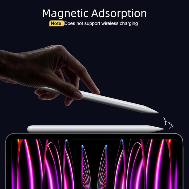 Stylus Pen for iPad 6th-11th Generation-2X Fast Charge Active Pencil Compatible with 2018-2025 Apple iPad Pro 11"/12.9"/M4, iPad Air 3/4/5/M2/M3,iPad mini 5/6 Gen-White - Image 5