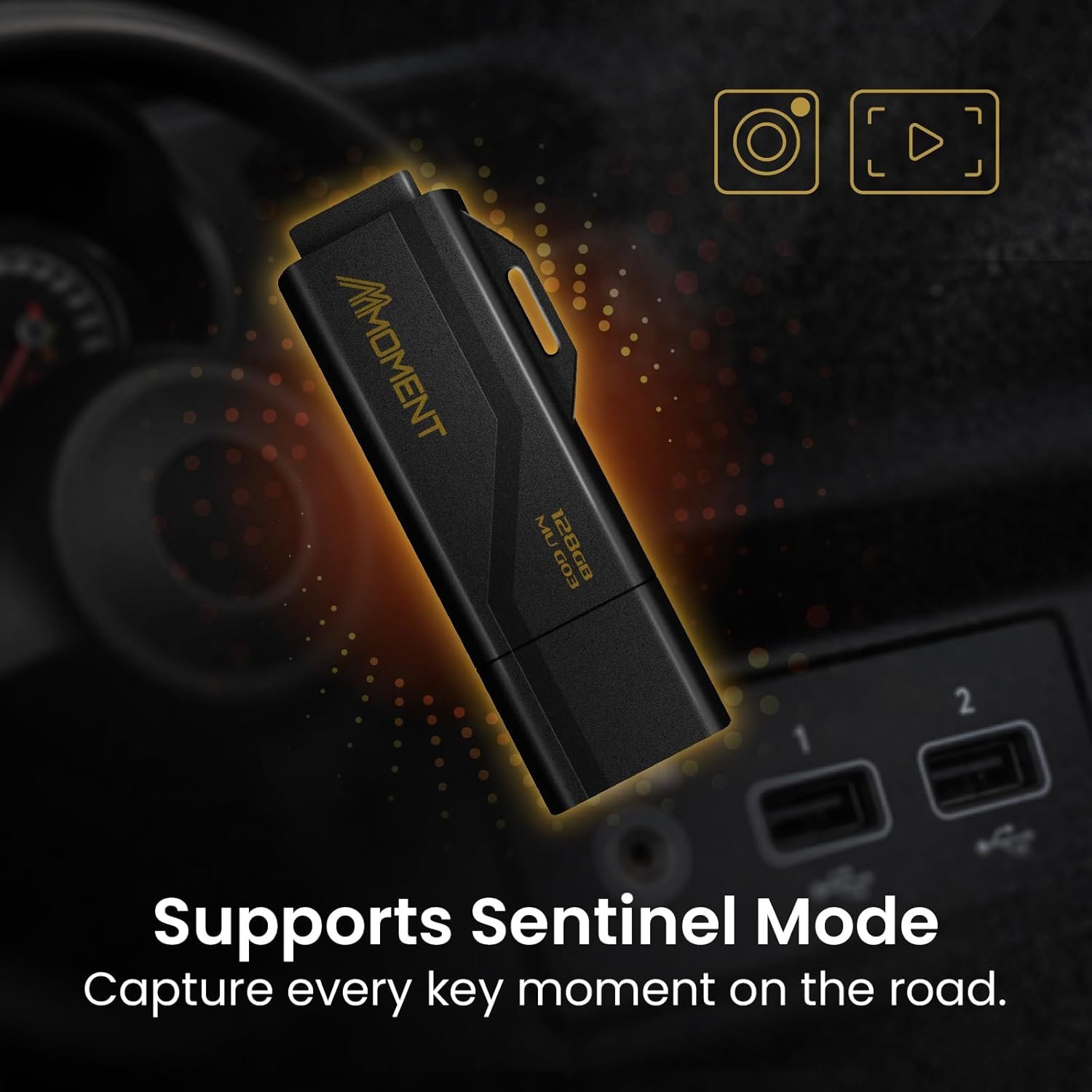 Moment 128GB (4 Pack) MU G03 USB Flash Drive 4-Pack – USB 3.2 Memory Stick with Protective Cap and Keychain Loop, Up to 100MB/s Read, 30MB/s Write – Plug & Play USB Drive for PC, Mac, TV, Car - Image 5