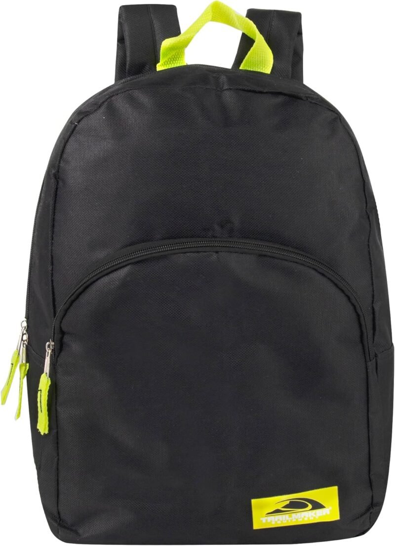 Color Block Backpacks for School Boys and Girls, 15 Inch Two Tone Backpack for Classroom, Work, Travel for Kids and Adults - Image 6
