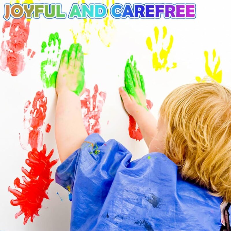 AROIC 16Colors Kids Washable Finger Paint, Non-Toxic, Art Painting Supplies for Toddlers, Finger Painting Supplies for Kids, Hand Paint Set DIY Crafts - Image 6