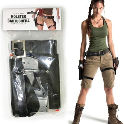 Thigh Holster for Women, SEPTCITY Adjustable Leg Holsters for Toy Gun and Pistols, Cool Cowboy Toys Party Accessory Halloween Cosplay Police Costume for Women