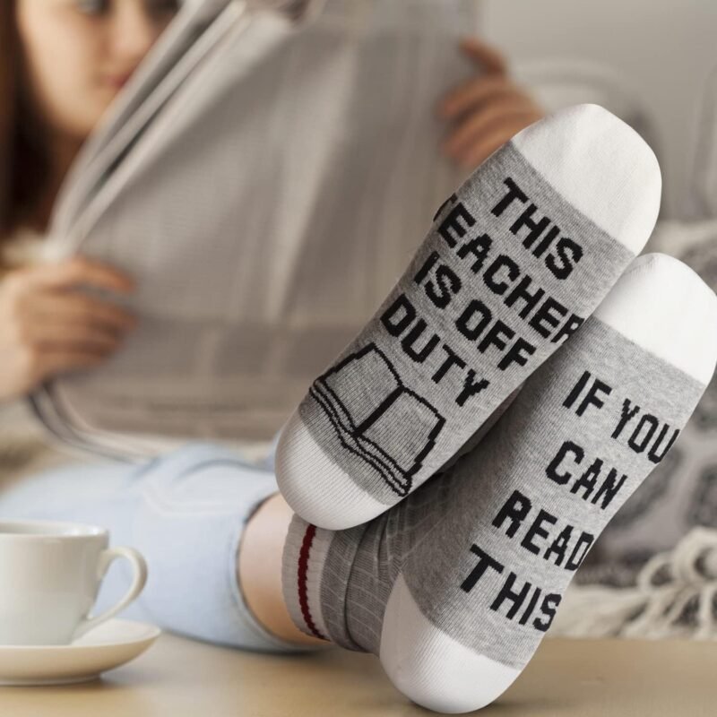 Best Teacher Appreciation Gifts,20 OZ Insulated Tumbler for Women Teacher,Unique Gift Ideas from Students - Funny Socks Thank You Basket Box for New Teachers,Christmas Gifts for Teachers - Image 6