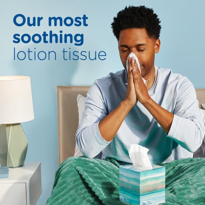 Puffs Plus Lotion Facial Tissues, 10 Cubes, 56 Tissues Per Box - Image 2