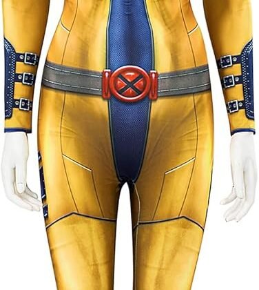 Jean Grey Summers Costume, Phoenix Cosplay Jumpsuit Superhero Comic Outfit for Halloween