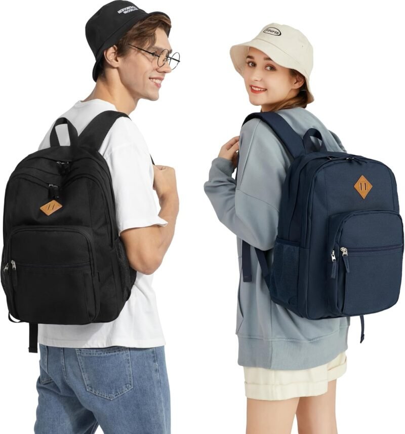 abshoo Classical Basic Travel Backpack For School Water Resistant Bookbag - Image 2