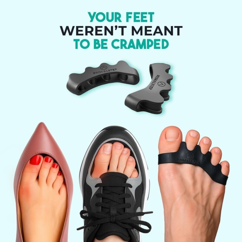 Size XL Toe Separators - Over 50% Thicker & More Durable - Dr. Recommended - Loved by Those with Bunions or Plantar Fasciitis - Toe Spacers for Athletic Mobility (Extra Large) - Image 8