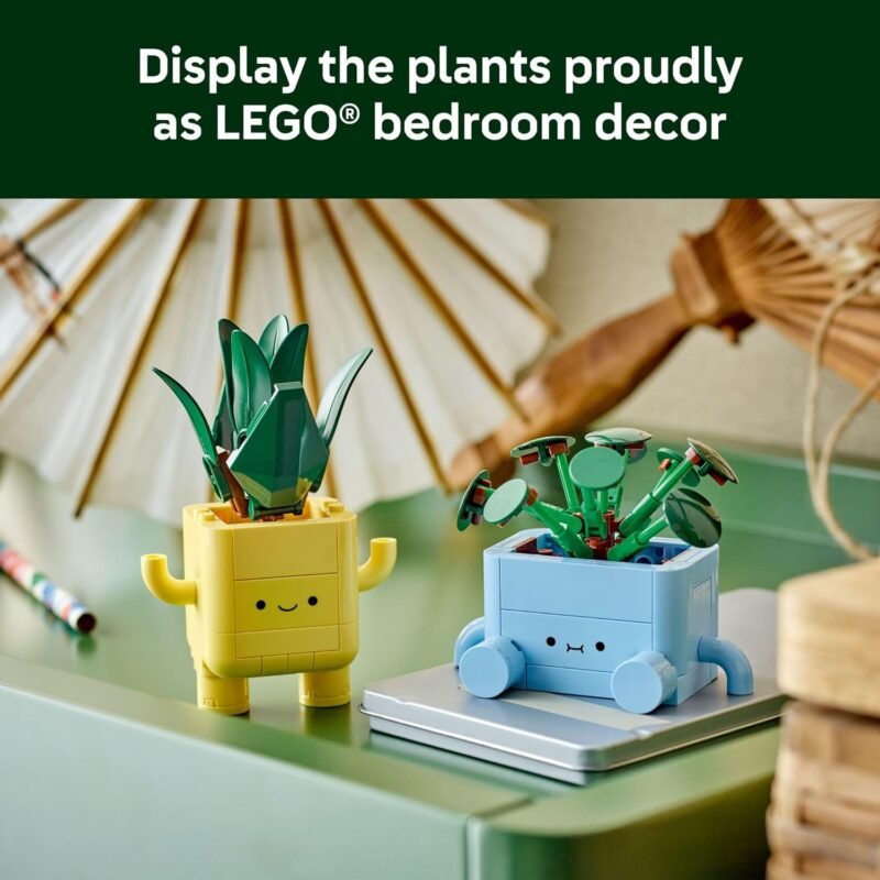 LEGO Botanicals Happy Plants Building Toys - Bedroom or Dorm Room Decor for Girls, Boys, & Adults, Desk or Shelf Display - Birthday Gift Ideas for Kids, Ages 9+ - 10349 - Image 6