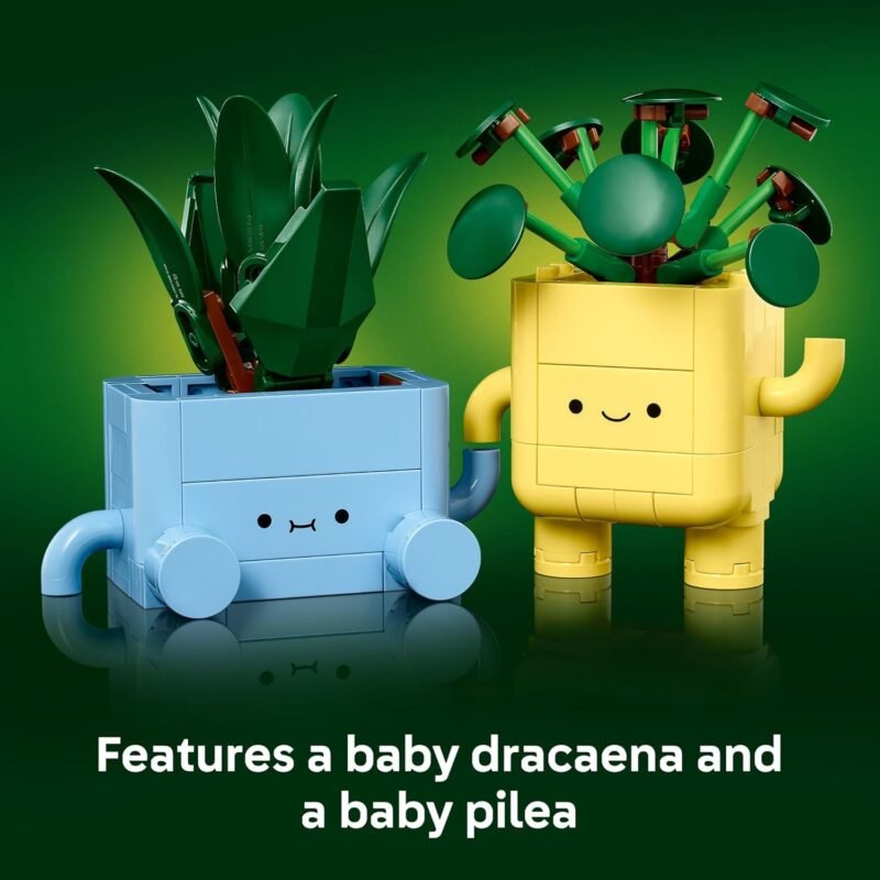LEGO Botanicals Happy Plants Building Toys - Bedroom or Dorm Room Decor for Girls, Boys, & Adults, Desk or Shelf Display - Birthday Gift Ideas for Kids, Ages 9+ - 10349 - Image 4