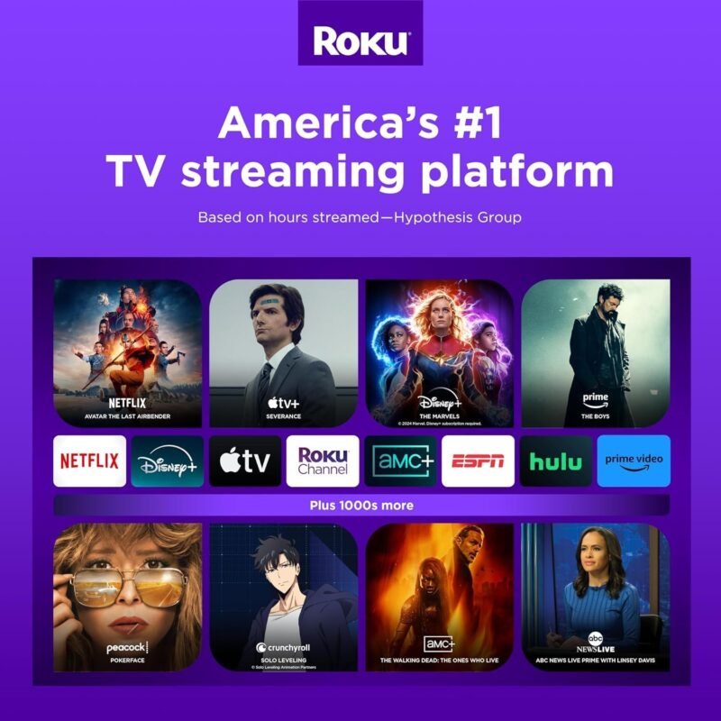 Roku Streaming Stick 4K - HDR & D. Vision Roku Streaming Device for TV with Voice Remote & Long-Range Wi-Fi - Free & Live TV (Renewed) - Image 6