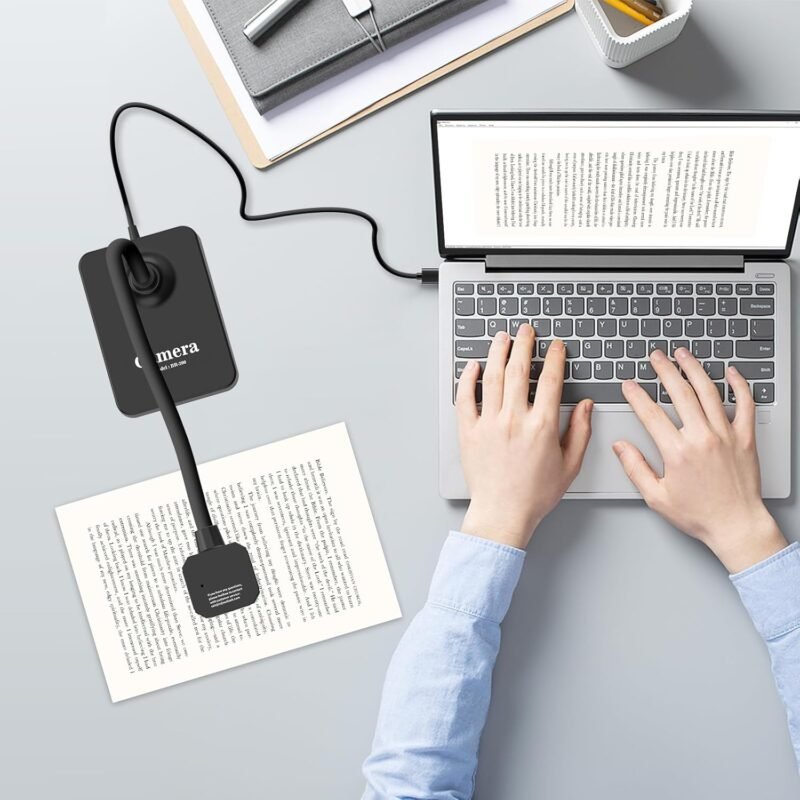 AlKOR USB Document Camera for Teaching & Distance Learning,Manual Focus Webcam with Mic, Foldable Design for Mac/Windows/Chromebook-Online Classes, Web Conferencing & Live Demos,Remote Work - Image 7