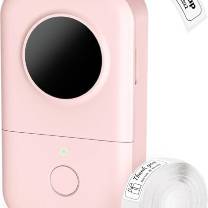Phomemo D30 Bluetooth Label Printer - Monochrome, Portable, Rechargeable, Compatible with iOS & Android