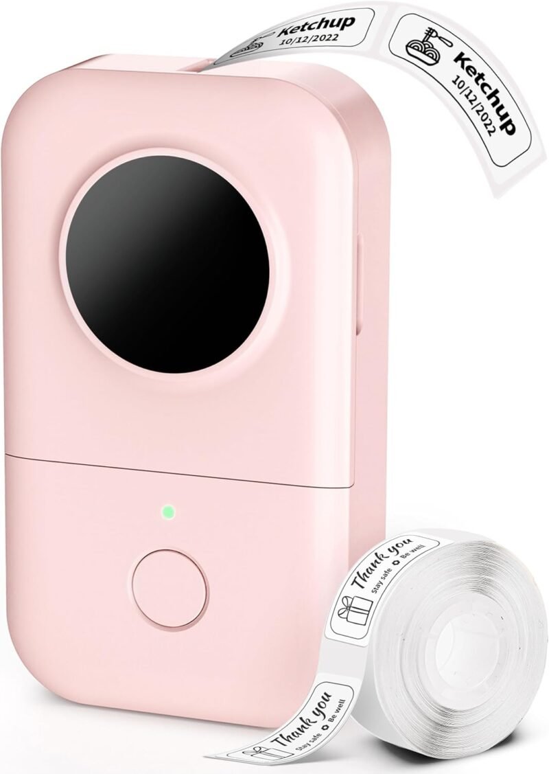 Phomemo D30 Bluetooth Label Printer - Monochrome, Portable, Rechargeable, Compatible with iOS & Android