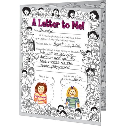 Really Good Stuff Ready-to-Decorate First Day-Last Day Letters Kit - Set of 24.