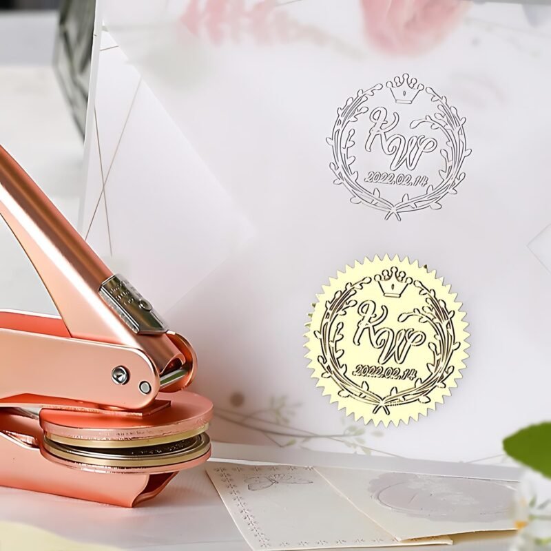 Book Embosser Personalized, Custom Embosser, Library Stamp, Wedding Invitation, Book Lovers, Teachers Students Unforgettable Gift - Image 3
