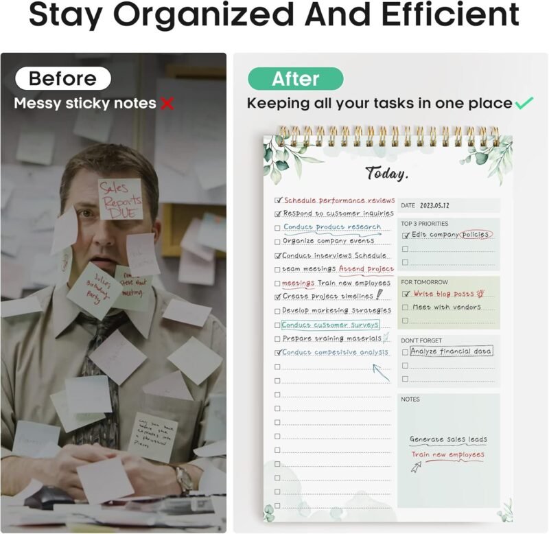 To Do List Pad - To Do List Notebook for Work with 52 Sheets, Undated Daily Planner Perfect for Daily Tasks and Goal Setting, To Do List Notepad Suitable for Office, Home and School-Nature - Image 5