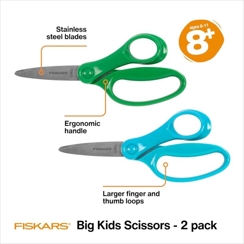Fiskars Big Kids Scissors 2-pack - Image 2