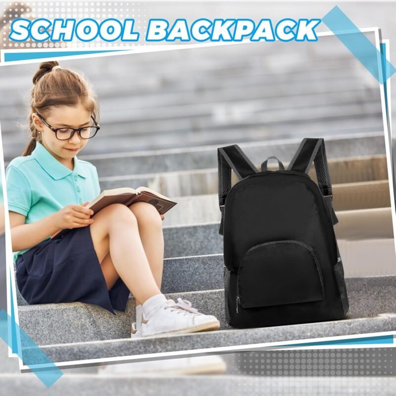Paterr 50 Sets Bulk Backpacks with School Supply Kit, Includes Backpack Pencils Ballpoint Pens Pencil Sharpener Pencil Pouches and Erasers for Charity Elementary Middle and High School Students - Image 5