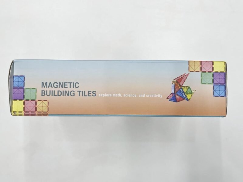 Magnetic Tiles Kids Toys STEM Magnet Toy for Toddler Magnetic Blocks Building Preschool Learning Sensory Montessori Toys for 3+ Year Old Boys and Girls, Safe Creativity Toddler Kids Toy 40PCS - Image 8